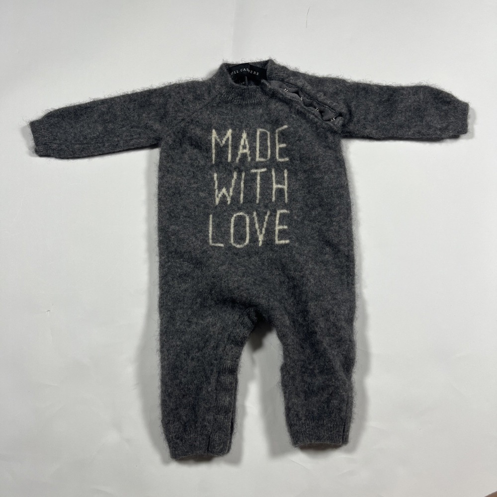 Skull Cashmere Baby One Piece Made With Love 6months